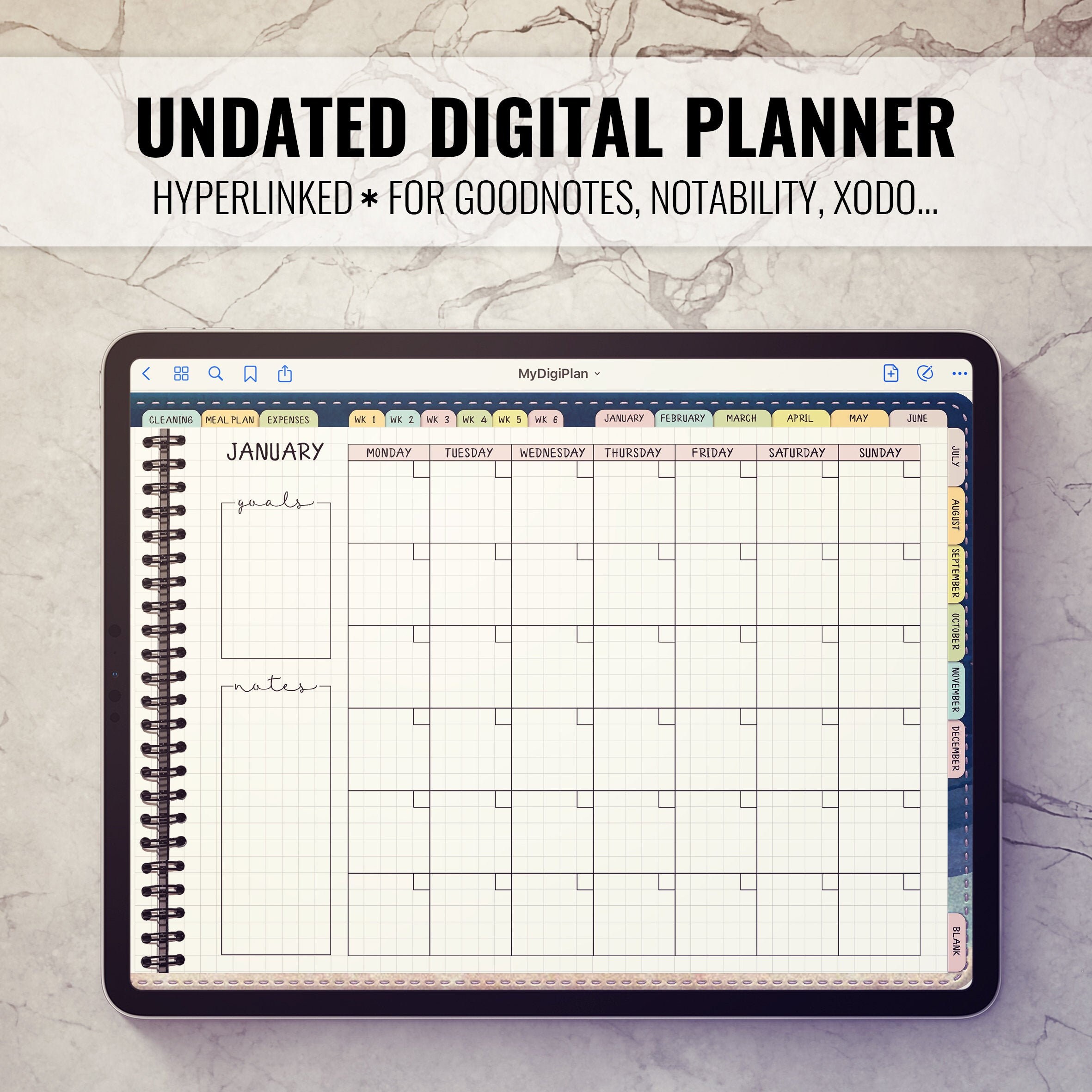 Paper & Party Supplies Paper Digital Planner for GoodNotes iPad Planner