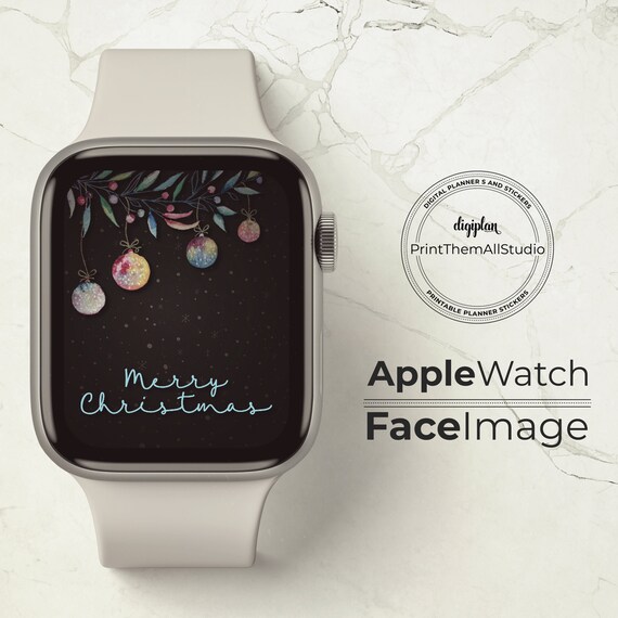 Apple Watch Wallpaper Apple Christmas Face Image Apple Etsy