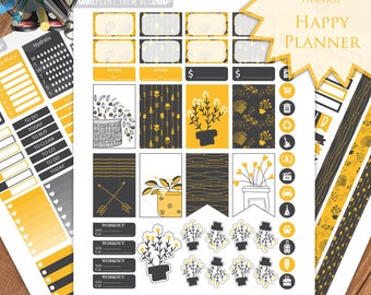 Spring Floral Planner Stickers: Happy Planner Kit (Digital Download)