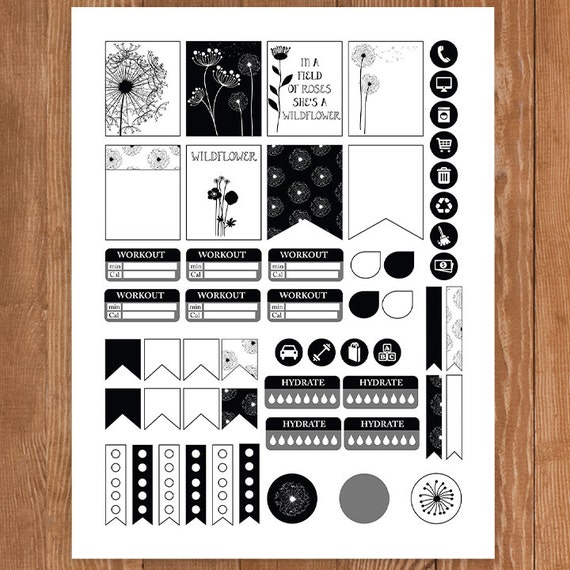 Weekly Pastel Planner Kit Planner Stickers ~ PL 001 – Katnipp Studios