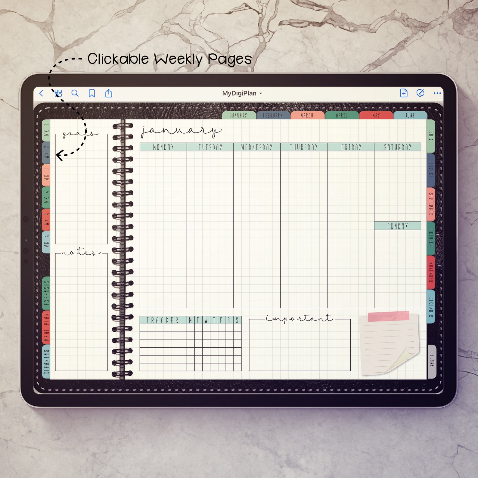 undated digital planner goodnotes undated digital planner goodnotes