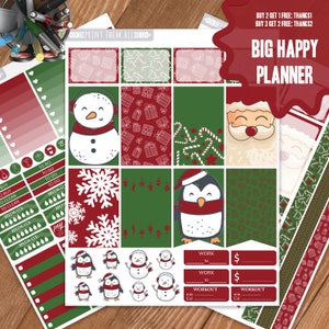Christmas Planner Stickers Printable, Big Happy Planner Stickers, Weekly Planner Kit, Planner Stickers, Big MAMBI Planner Stickers, Planner