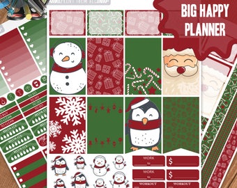 Christmas Planner Stickers Printable, Big Happy Planner Stickers, Weekly Planner Kit, Planner Stickers, Big MAMBI Planner Stickers, Planner