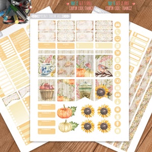 Fall, Autumn Planner Stickers Printable,Birthday,Weekly Kit,Stickers for ERIN CONDREN LIFEPLANNER™,Planner Kit,Stickers kit,Instant download