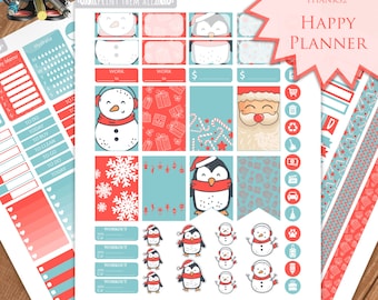 Weihnachten Sticker: Happy Planner Kit (Printable)
