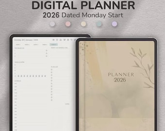 2026 Digital Planner: Daily, Weekly, Monthly for GoodNotes, Xodo (PDF)