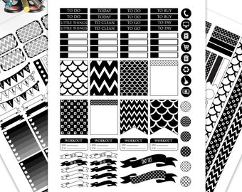 Planner Stickers - Erin Condren Planner Stickers  Printable - Weekly Planner - Stickers Set - Printable Planner - Stickers Kit - Weekly Kit