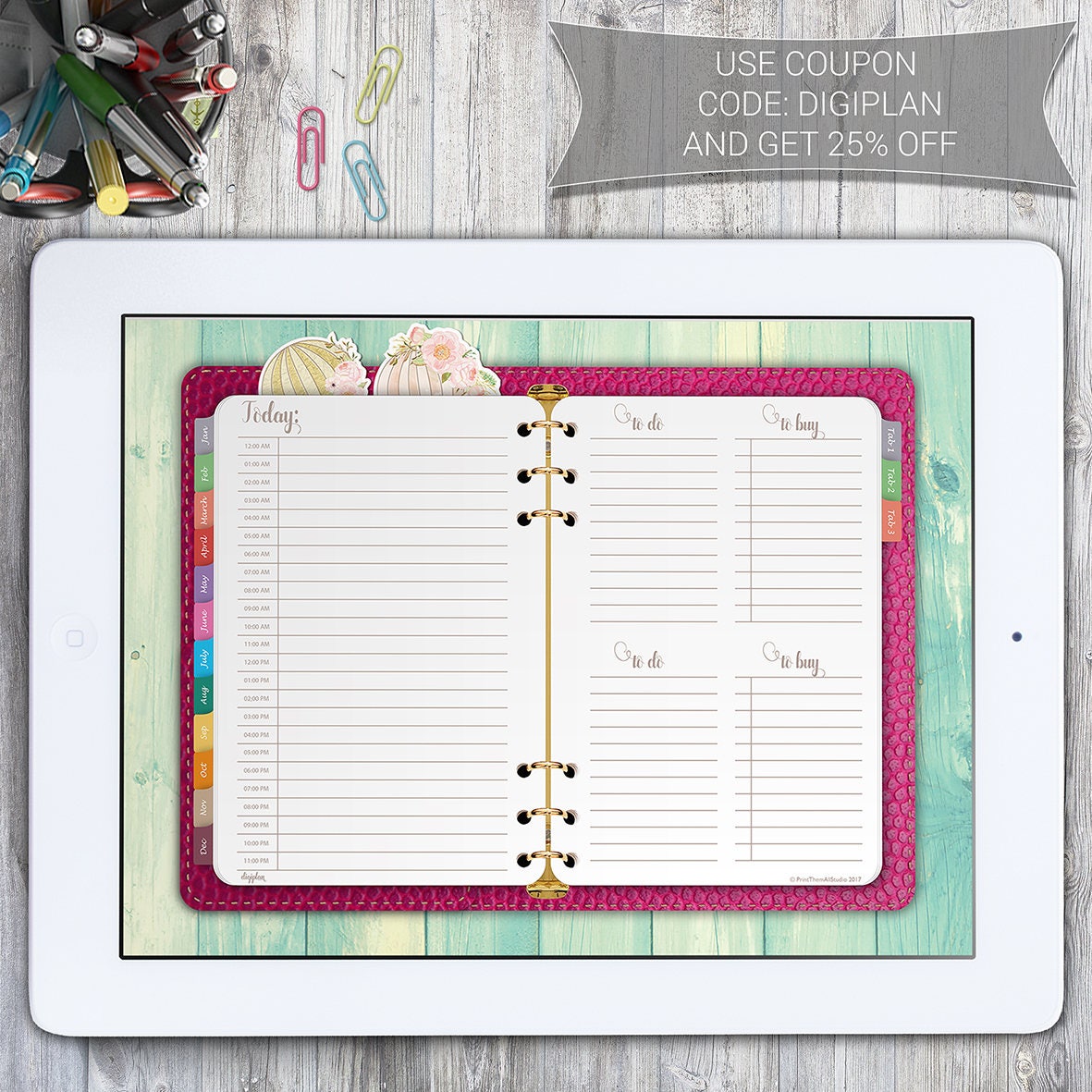 Free Digital Planner 2021 For Goodnotes, Notability, Xodo 0F7