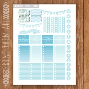 Colorful Fish Planner Stickers Printable, HAPPY PLANNER STICKERS ...