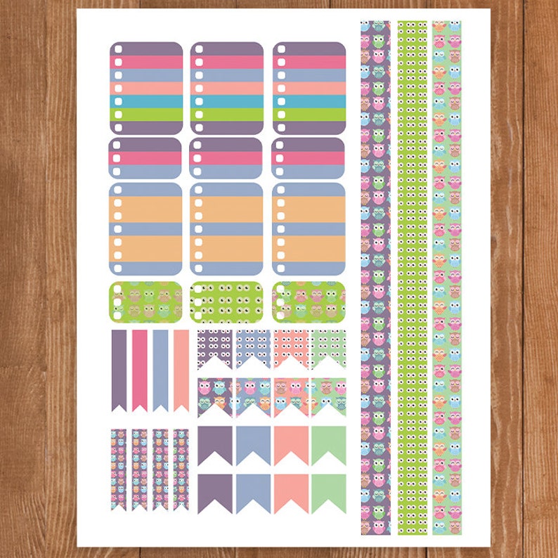 Bird Planner Stickers PrintableWeekly Kit Stickers for ERIN Etsy