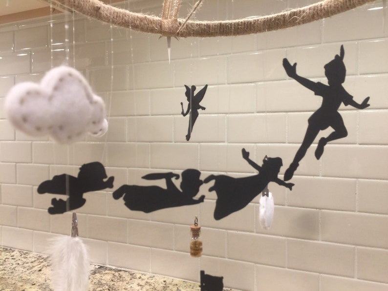 Neverland Crib Mobile Peter Pan Nursery decor Baby Etsy