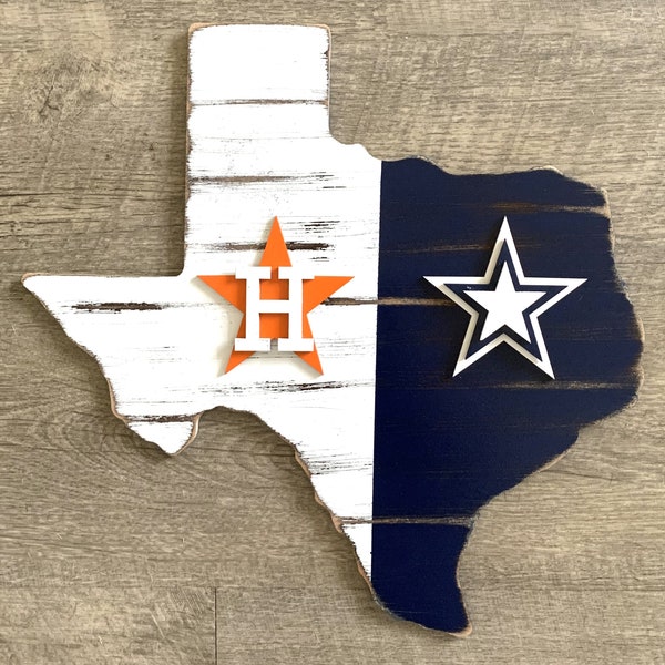 Rustic 2 Team Cowboys/Astros Sign