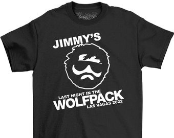 T-shirt personnalisé Stag Do pour hommes | | de tee WOLF PACK STAG imprimé sur mesure Cadeau de mariage Groom T-Shirt | T-shirts de vacances pour hommes