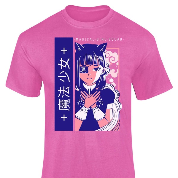 Magical Girl Squad Anime T-Shirt Cute Japanese Style Manga Unisex Top