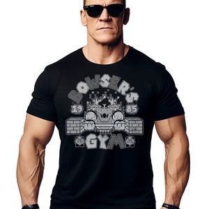Bowsers Gym T-Shirt for Men & Women - Funny TV, Movie, Games and Anime Themed Workout Training Top Perfect for Fitness and Pop Culture Fan