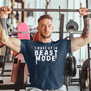 Camiseta Para Gym Hombre Motivación Beast Mode