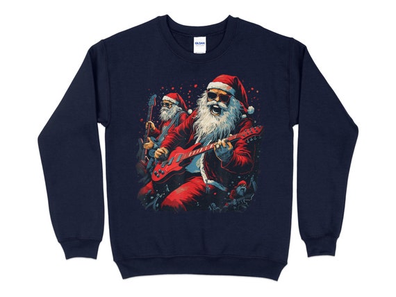 Dr le de r veillon de No l Rock n Roll avec sweat shirt Rocker