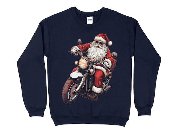 Generisch Sweat-shirt De Noël Pour Homme Avec Motif De Motard