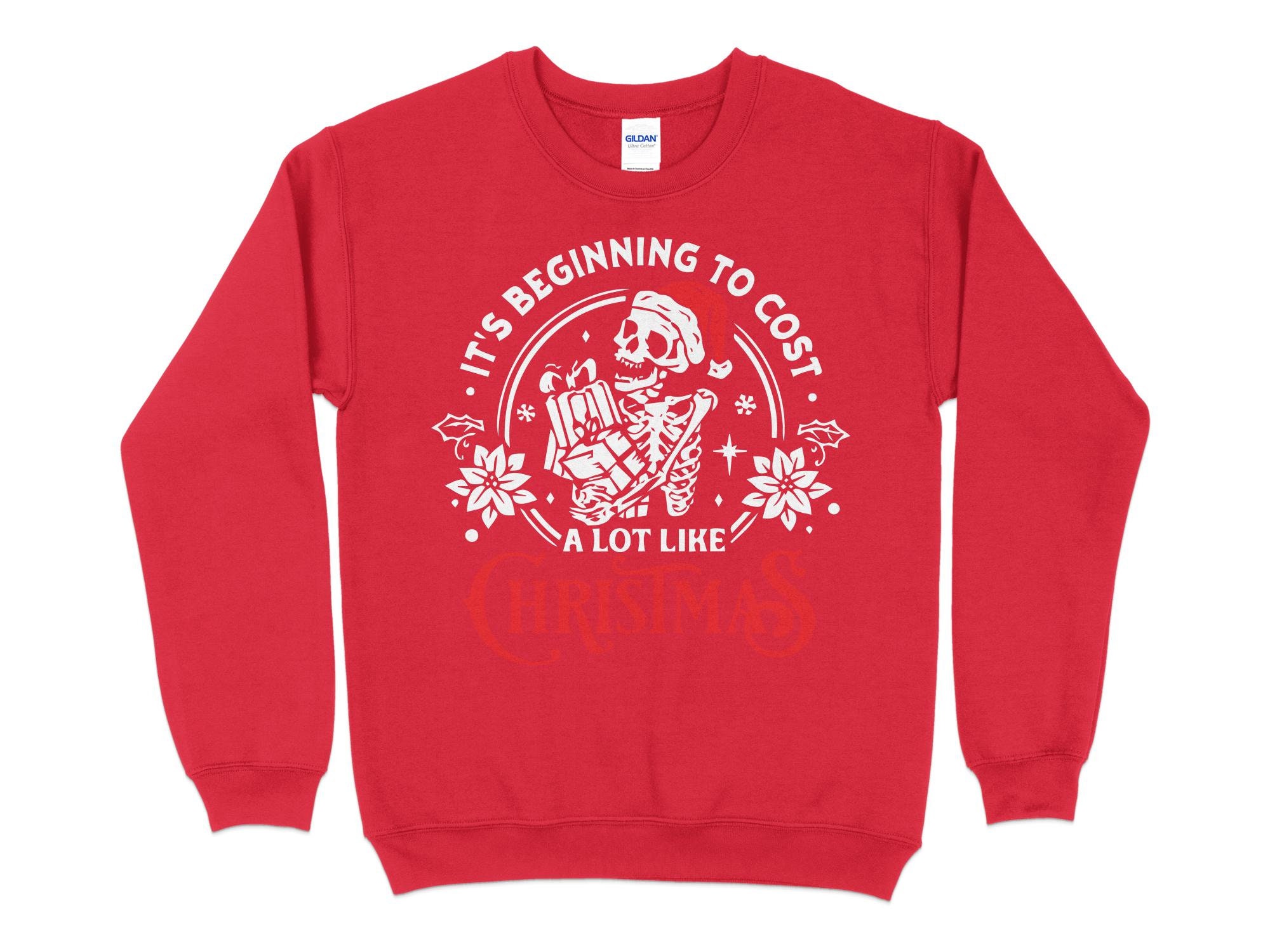 Divertente Felpa Natalizia Con Scheletro: Maglione Natalizio Con Cappello Di Babbo Natale - Italia - Foto 8