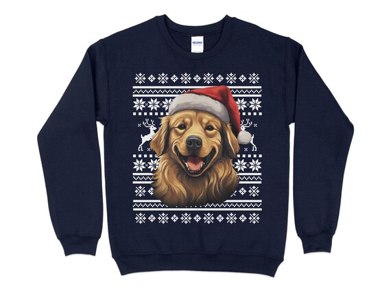Débardeur Humoristique 'Chapeau De Noël Golden Retriever' - T-shirt Léger à Manches Courties - 3