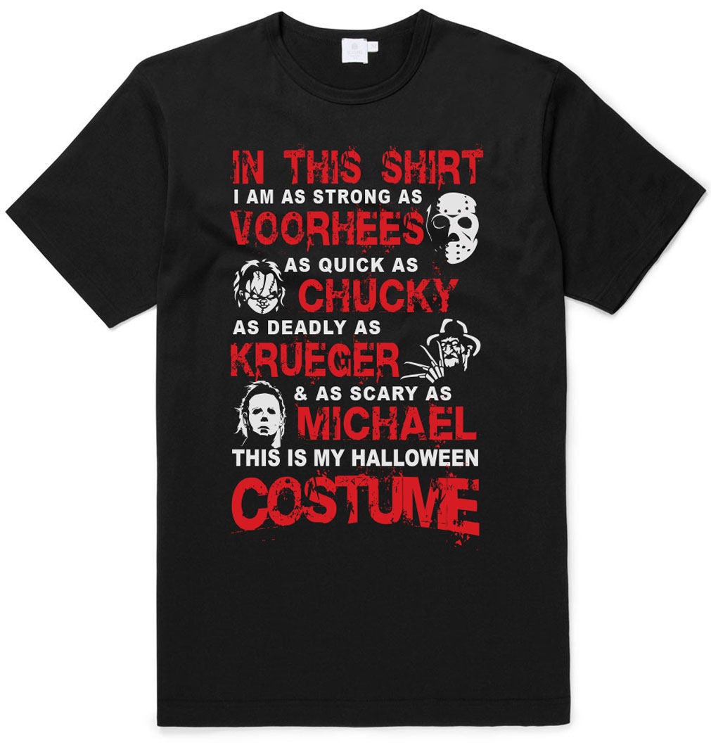 Image of Jason Voorhees, Chucky, Freddy Krueger & Michael Myers Cheap Halloween Costume T-Shirt
