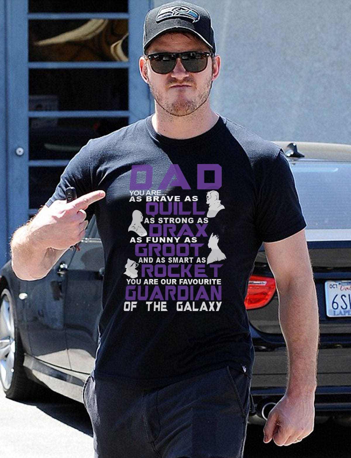 Image of Guardian Of The Galaxy Fathers Day T-Shirt