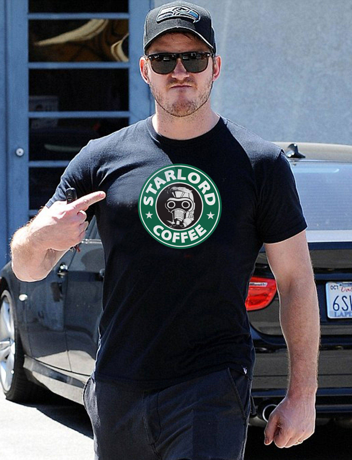 Image of starlord Coffee T-Shirt, Guardians Of The Galaxy Comedy Tee Shirt