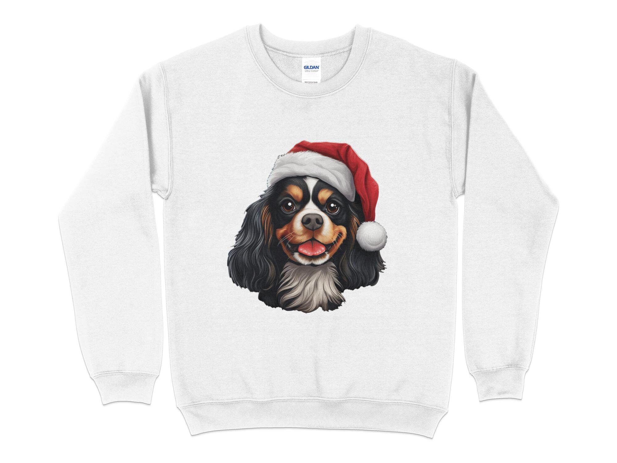 Sweatshirt Noël « Cavalier King Charles Spaniel Moche » – Humour Chien, Cadeau Amusant Pour Amoureux Des Chiens – Tissu 241 G - 2