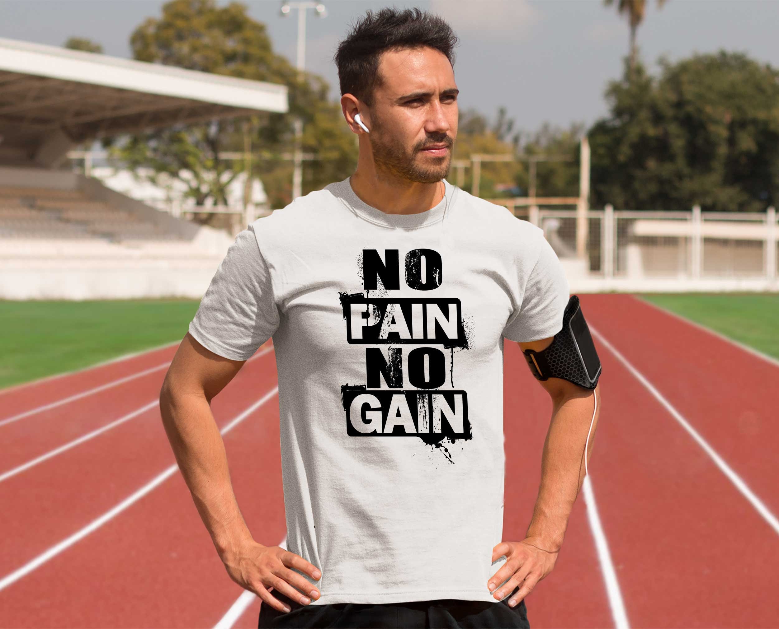 Camiseta Gym Lovers Gimnasio No Pain No Gain