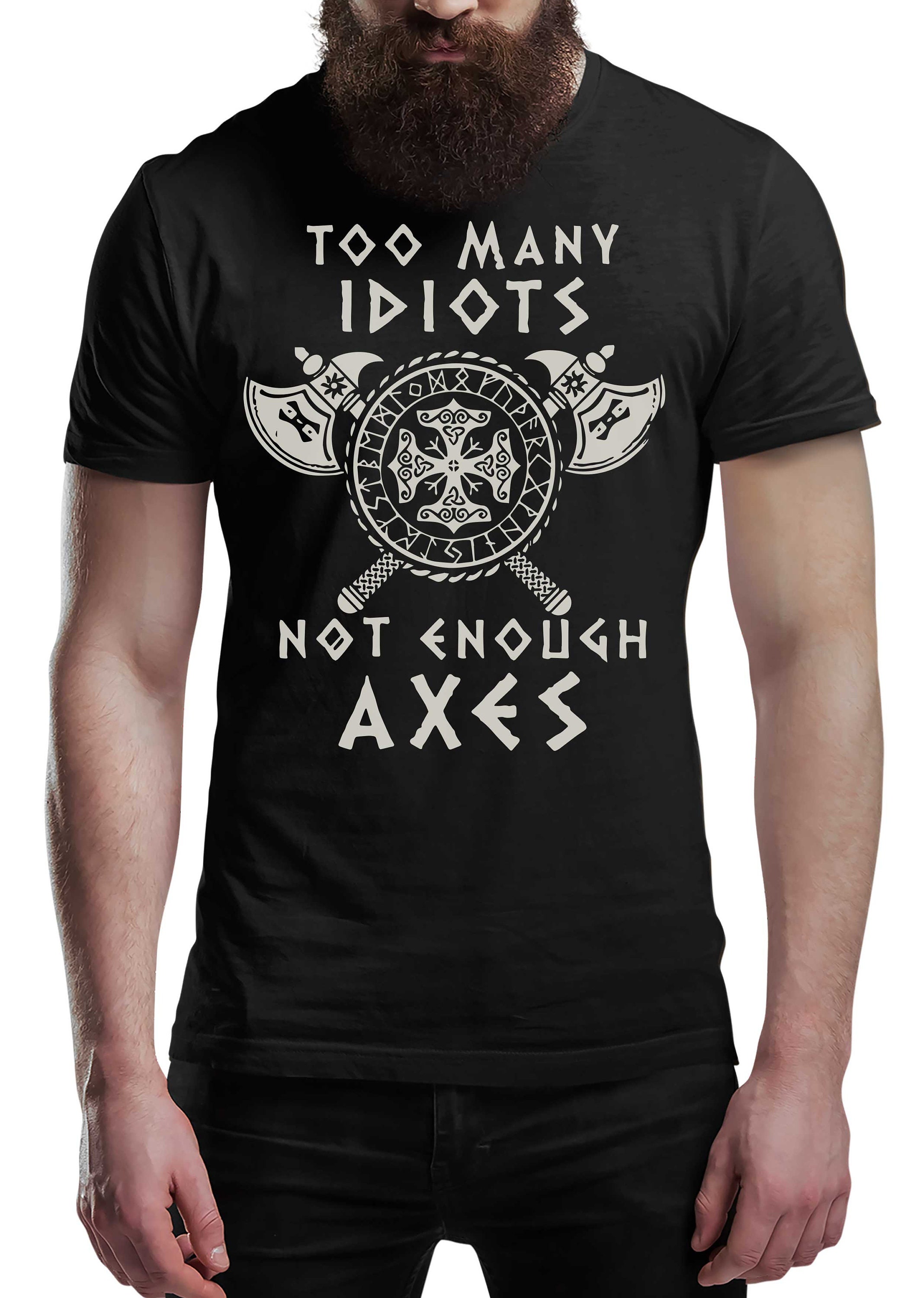Too Many Idiots Not Enough Axes Vikings T-shirt Valhalla Tee - Etsy