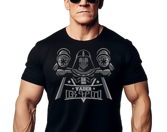 Darth Vader&#39;s Gym T Shirt for Men, Movie & Cartoon Themed Workout Training Top Perfect for Fitness and Pop Culture Fans Gym Shirt