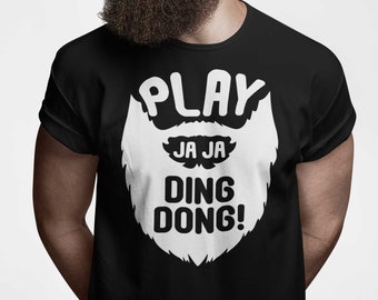 Jouer JaJa DING DONG Adultes Funny T-Shirt Fire Saga Comédie BEARD Tee Shirt Top