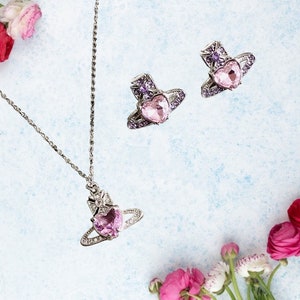 Pink vivienne sale westwood necklace