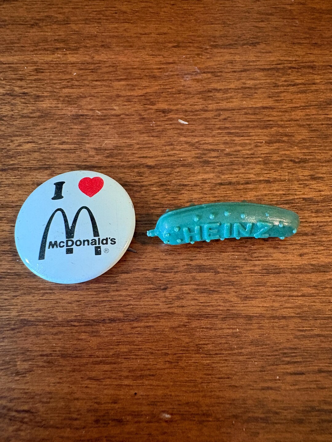 Set of Vintage Pins Mcdonalds and Heinz Pickle - Etsy