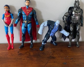 Set of 4 DCVintage Comic Figures
