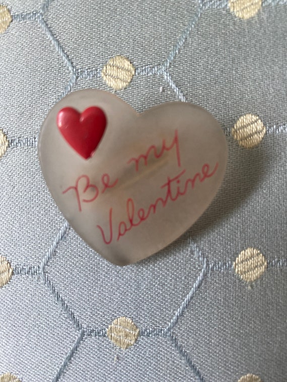 Vintage Be My Valentine Pin