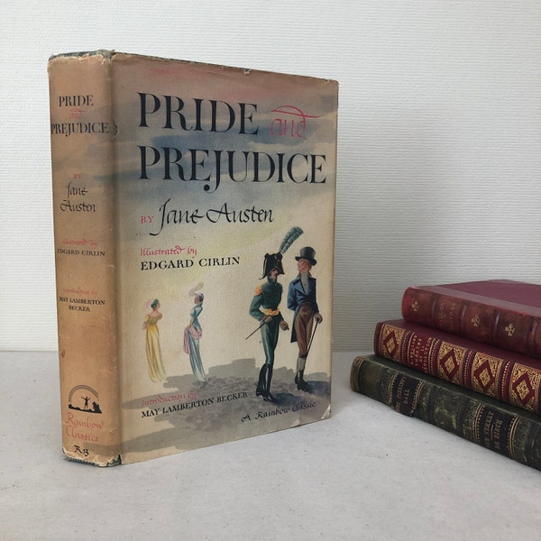 Pride and Prejudice by Jane Austen Vintage Illustrated Book...published as part of the Rainbow Classics Collection by The Saturn Press