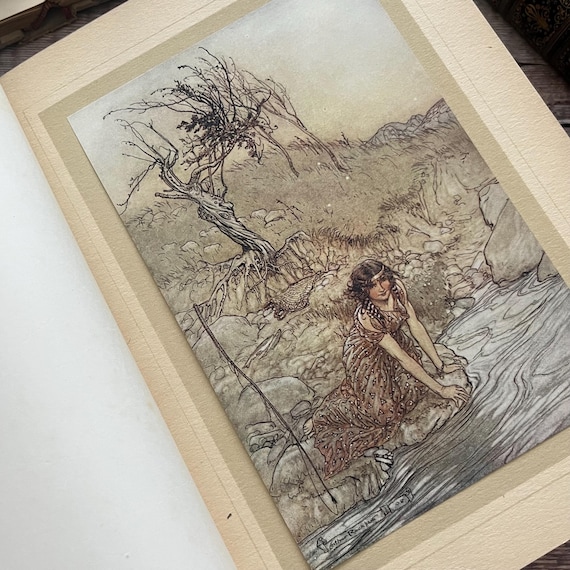 アーサーラッカム　挿絵本　真夏の夜の夢 アーサー・ラッカムの挿絵『夏の夜の夢』 - 1908年初版 - Etsy 日本