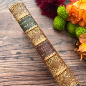 1853 Sense and Sensibility by Jane Austen Full Leather Rebacked Antique Vintage 19th Century Victorian Book...published by Richard Bentley