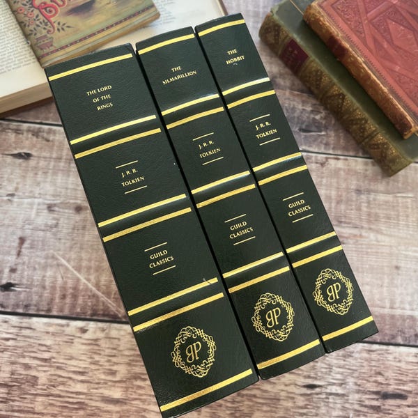 J.R.R. Tolkien Hardback Book Set: Lord of the Rings, The Hobbit, The Silmarillion