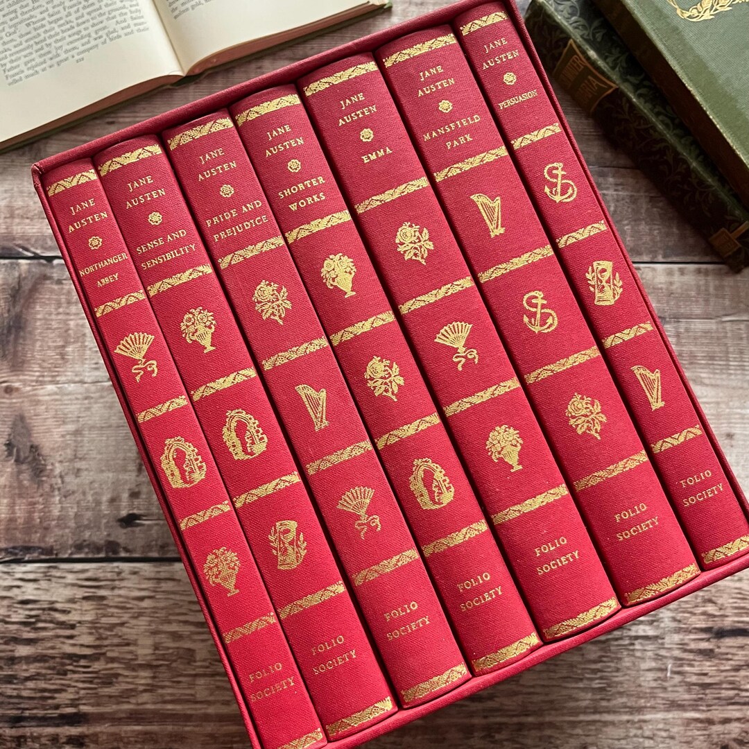 Complete Jane Austen Illustrated Vintage Folio Society Box Set - Etsy