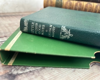 Little Women and Good Wives by Louisa May Alcott Faux Leather Vintage Book with Slipcase...published by Collins Clear Type Press in 1959