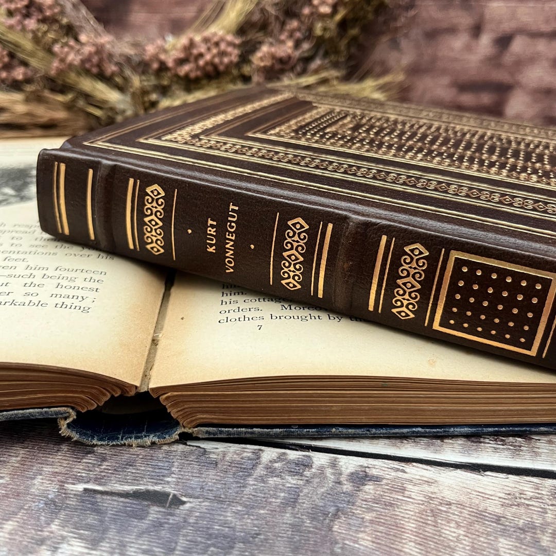 1981 Welcome to the Monkey House by Kurt Vonnegut Leather Fine Binding ...