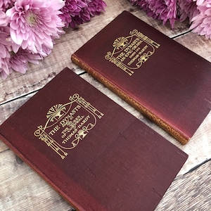 1925 The Dynasts An Epic Drama Parts I and II by Thomas Hardy Vintage Two Volume Books...published by Macmillan and Co Ltd