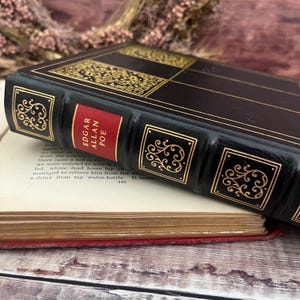 1983 A Descent into the Maelstrom and Other Tales by Edgar Allan Poe Full Leather Fine Binding Book...published by The Franklin Library