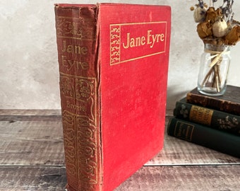 Jane Eyre by Charlotte Bronte Rare Scarce Edition Beautiful Binding Antique Edwardian Book...Published by Griffith Farran Browne and Co