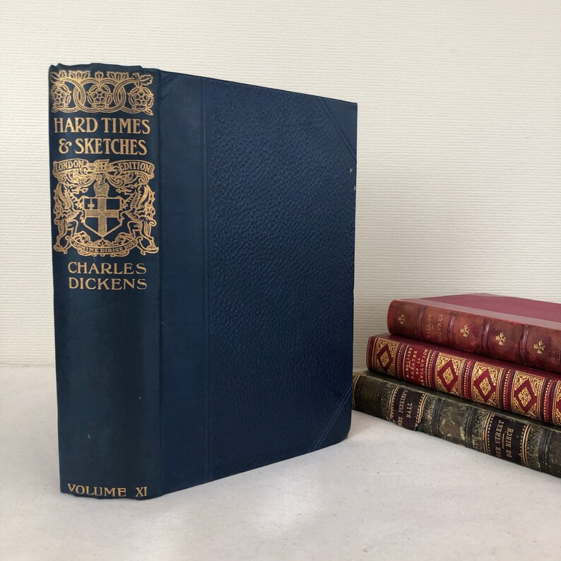Hard Times And Sketches By Boz By Charles Dickens Vintage Etsy
