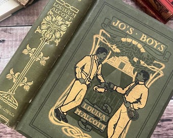 1907 Jo's Boys by Louisa May Alcott Edwardian Illustrated Antique Book