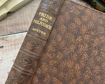 Pride and Prejudice by Jane Austen Vintage Antique Book Circa 1930's