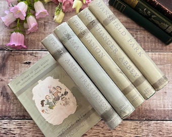 Collection of the Novels of Jane Austen Vintage Illustrated Charles Brock Hardbacks with Dust Jackets... published by J M Dent and Sons Ltd